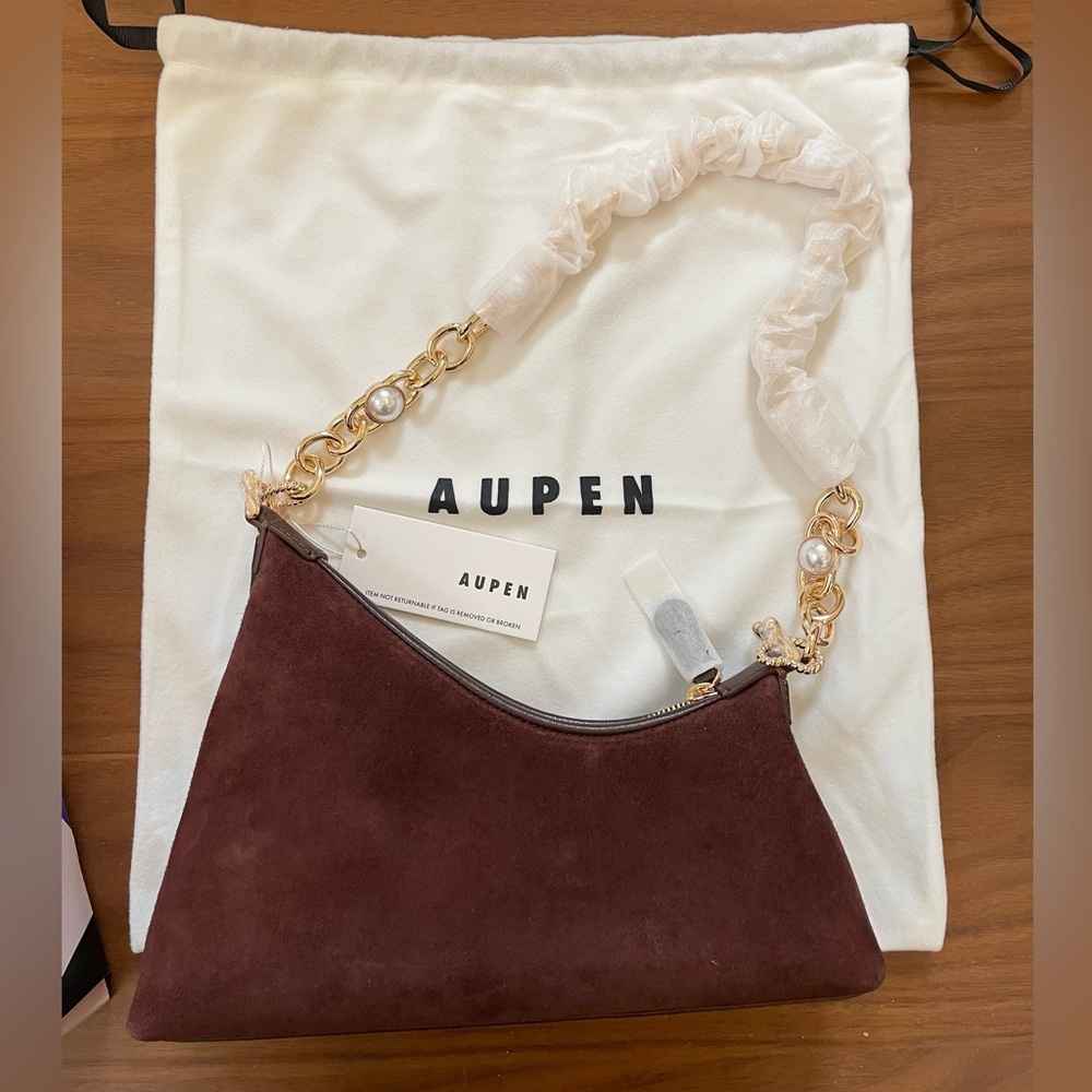 Aupen SG 60 Mystery Box No. 3 Chocolate Suede Bag Nirvana Bag NWT
